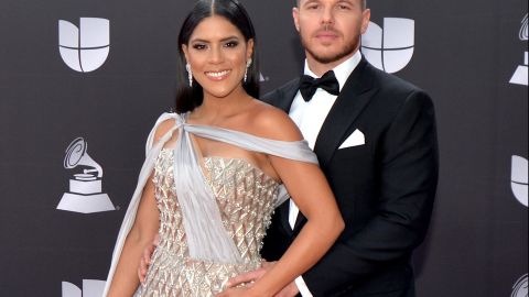 Francisca Lachapel junto a su prometido, Francesco.