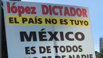 Protestas contra AMLO.
