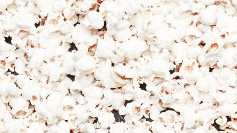 Surprised man in popcorn