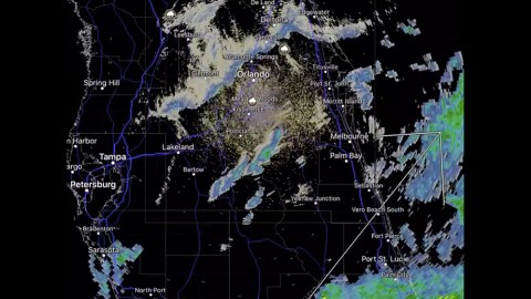 El frente frío en Florida.