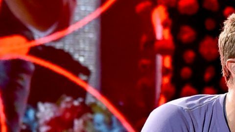 Chris Martin vocalista de Coldplay.