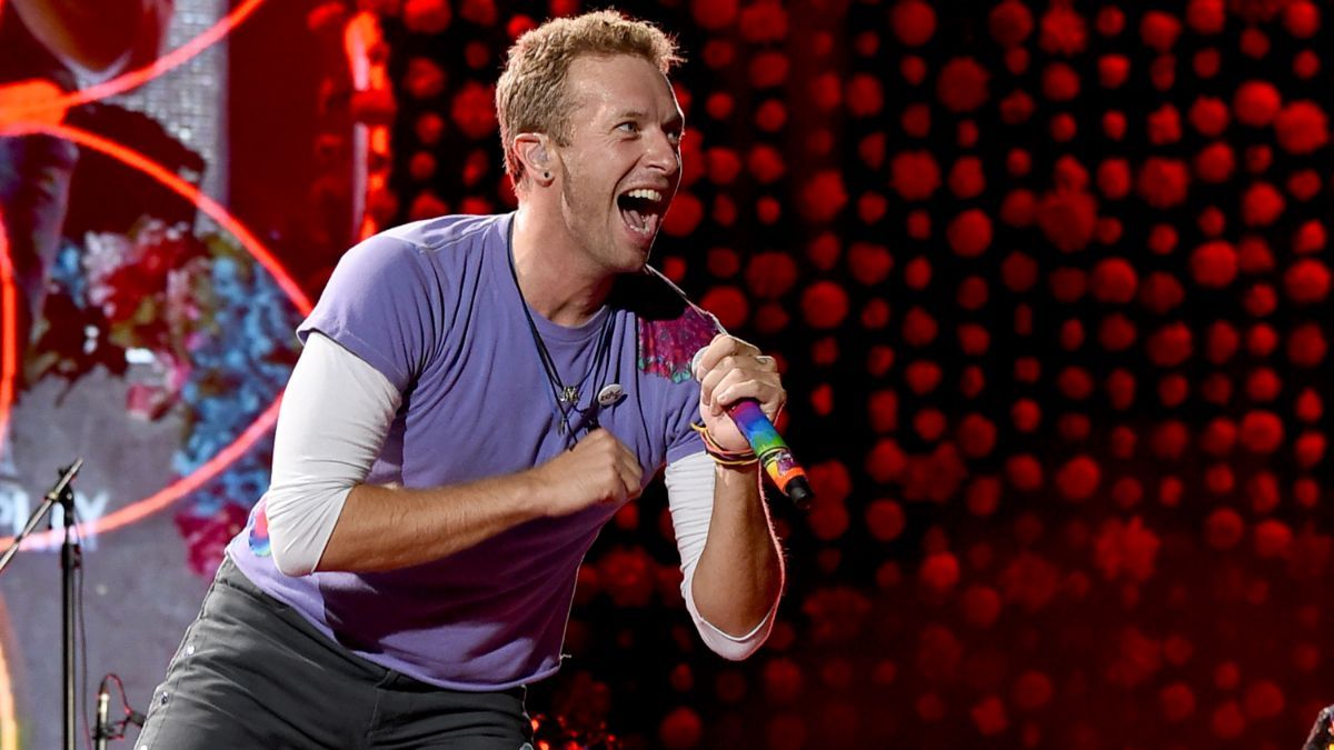 Chris Martin vocalista de Coldplay.