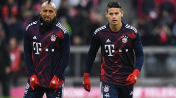 James inició el año en el Bayern Múnich al lado de Arturo Vidal.