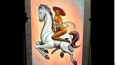 "La Revolución", de Fabián Cháirez, se exhibe en el Palacio de Bellas Artes en una expo sobre Emiliano Zapata.