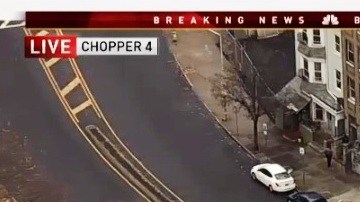 Vista aérea de la escena