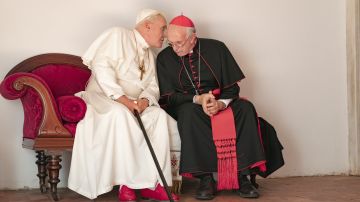 Una escena de The Two Popes.