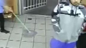 El sospechoso mide unos 6 pies y pesa unas 190 libras.