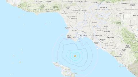 El temblor ocurrió en el mar a unas 17 millas de Long Beach.