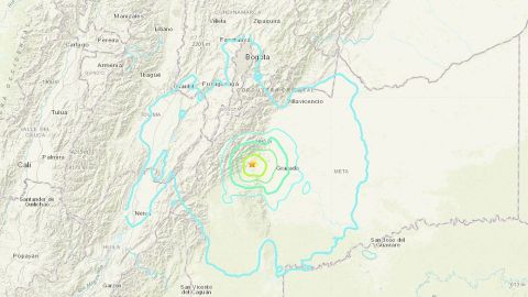 El foco sísmico fue a 10 km de profundidad y el epicentro estuvo ubicado a 33,4 km al este de Granada.