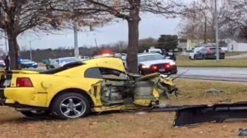 El joven perdió el control de su auto.