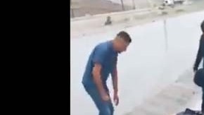Pervertido en combi de Tijuana