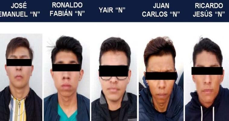 Ficha de los sospechosos del crimen.