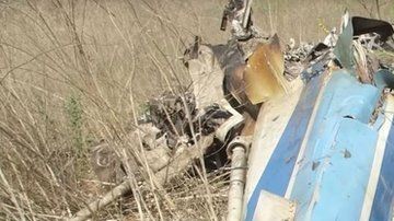 Así quedó el helicóptero en el que viajaba el deportista junto a su hija y otras 7 personas.