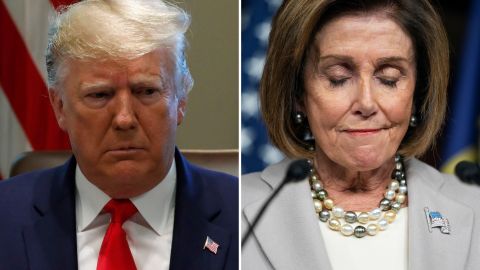 Los comentarios de Trump llegan horas después de que Pelosi anunciara que continuaría con 'impeachment'.