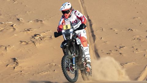 Paulo Gonçalves en el Rally Dakar.