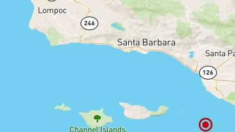 El epicentro del terremoto fue 19 millas al sur de Oxnard, California.