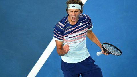 Este martes, Zverev ganó su primer partido al imponerse al italiano Marco Cecchinato.