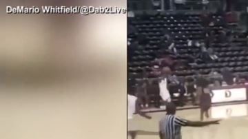 El video capta el caos.