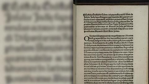 Carta "Plannck I" de Cristóbal Colón.