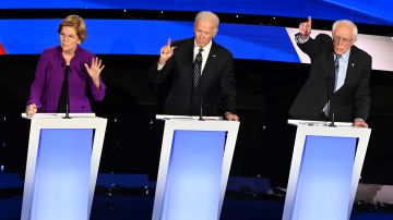 Warren, Biden y Sanders, los favoritos de la nominación demócrata.