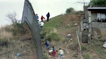 Foto de 1995 en la frontera de Nogales.
