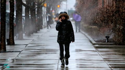 Podría haber solamente lluvia o aguanieve