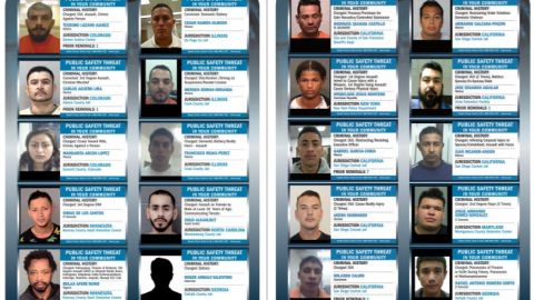 La agencia publicó ejemplos de decenas de inmigrantes liberados.