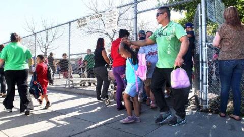 La escuela primaria Telfair en Pacoima, donde el ex maestro Paul Chapel abusó de 13 estudiantes y fue sentenciado a 25 años de cárcel en 2012.