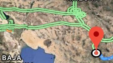 La ruta que refugiados deberán recorrer de Nogales a Ciudad Juárez.