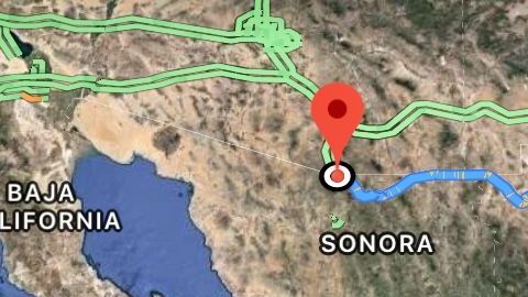 La ruta que refugiados deberán recorrer de Nogales a Ciudad Juárez.