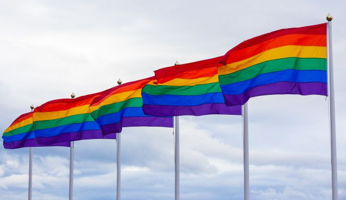 Bandera del Orgullo Gay.