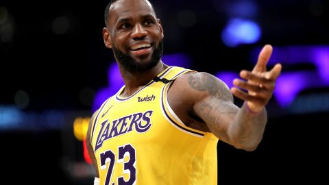 Lebron James, estrella de los Lakers de los Angeles.