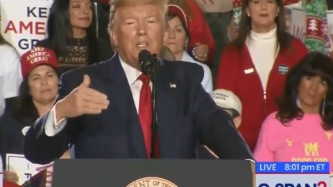 El presidente Trump acudió a un mitin en Nueva Jersey.