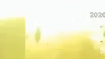 El Gobierno de Irán publicó un video del momento del impacto.