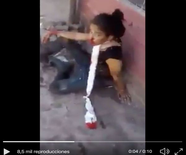 VIDEO Los últimos momentos de la Catrina del CJNG, tenía una herida de