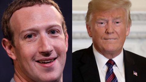 Mark Zuckerberg y Donald Trump