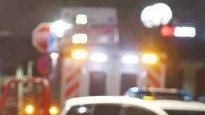 La policía y unos helicópteros se hicieron presentes en la escena.