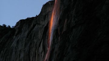 Horsetail Fall en el Parque Nacional Yosemite.