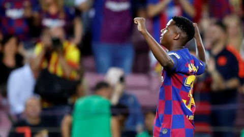 El joven de 16 años debutó esta temporada con los blaugrana.