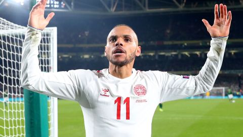 Martin Braithwaite, seleccionado danés, ahora hará pareja con Leo Messi.