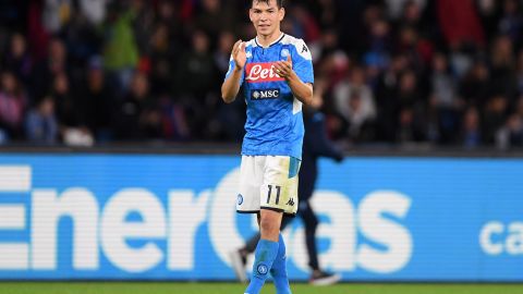 Lozano ha tenido muy poca actividad con el Napoli.