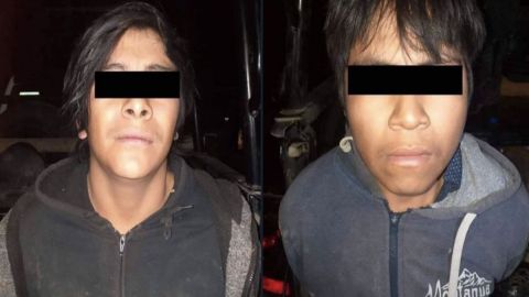 Detienen a dos halcones del Cártel del Noreste, son menores de edad y les encontraron droga