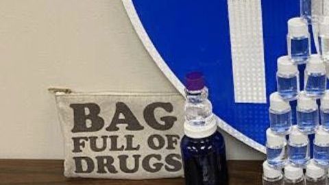 Las drogas incautadas en el vehículo por la Oficina del Sheriff del Condado de Santa Rosa.