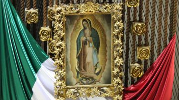 La Virgen de Guadalupe es muy popular en México.