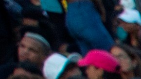 Thousands of people dressed in black congregate outside the headquarters of the Central Electoral Board (JCE) in protest against the suspension of Dominican municipal elections last Sunday in Santo Domingo, Dominican Republic, 19 February 2020. The protests that overflowed today became massive in Santo Domingo and spread to other cities in the country. EFE/Orlando Barría