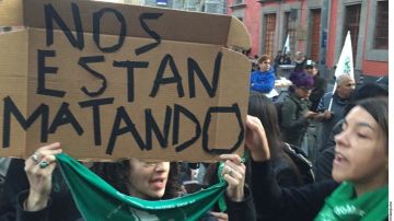 Manifestación por el asesianto de Fátima.