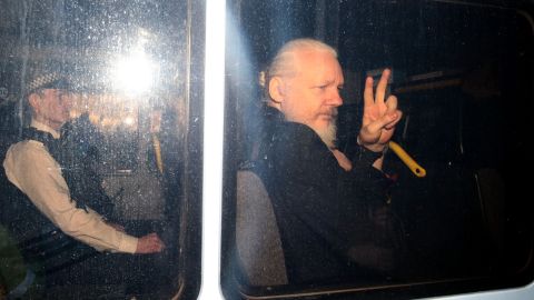 Julian Assange fue arrestado en Londres en 2019,