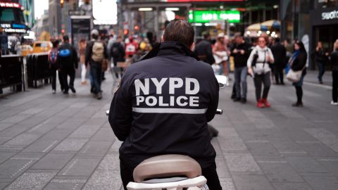 NYPD en Times Square, 2019.