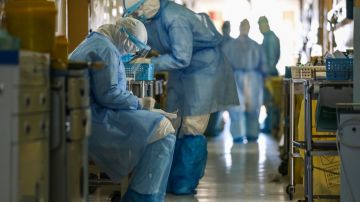 Hospital en Wuhan (China) en plena crisis por coronavirus