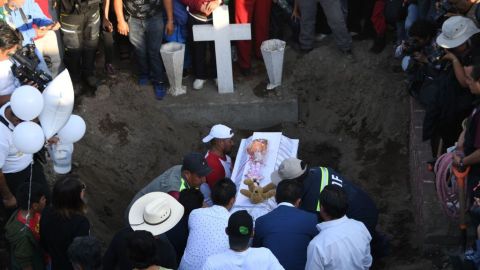 Sepultan a la menor Fátima en la Ciudad de México.